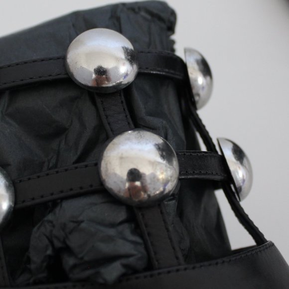 NEW ALEXANDER WANG Tina Studs Leather Boots - Picture 14 of 16